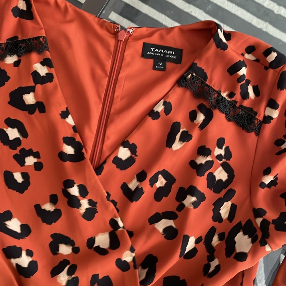 NWT Tahari Midi flounce hem dress size 12